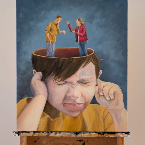 Rent-free-trauma Rent Free Trauma – Original Oil Painting